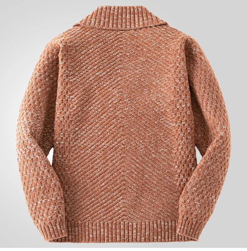 Dorian Cardigan à col châle en maille douce et texturée pour superposer par temps frais - Hommfer