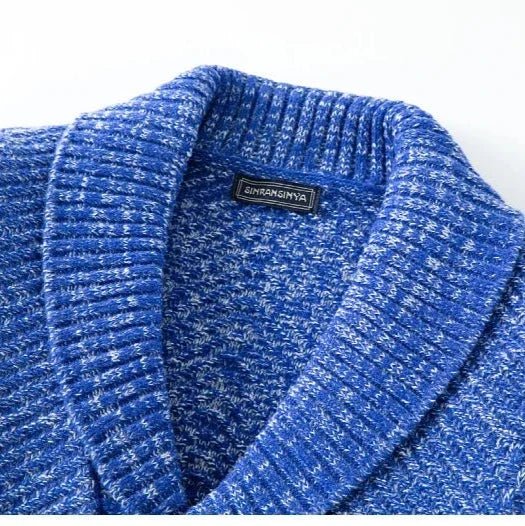 Dorian Cardigan à col châle en maille douce et texturée pour superposer par temps frais - Hommfer