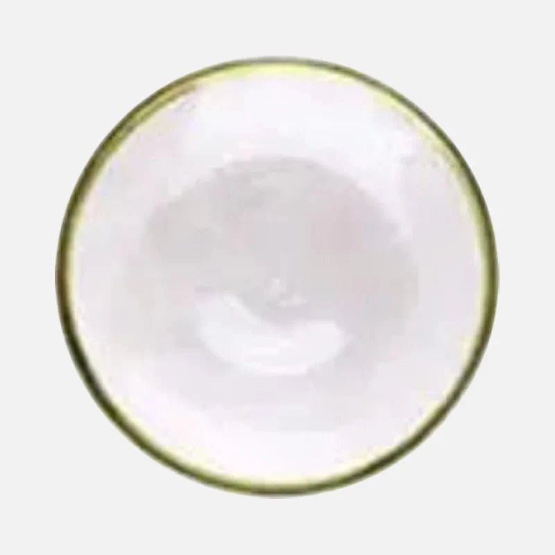 Hommfer – Assiette en Verre avec Bol et Bord Doré - Hommfer