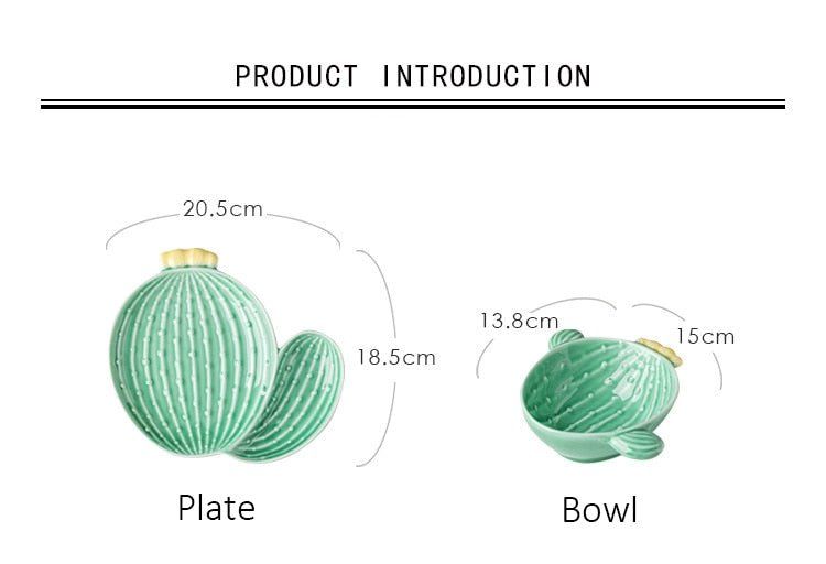 Hommfer - Assiette/Plateau Vaisselle Cactus Éclatant - Hommfer
