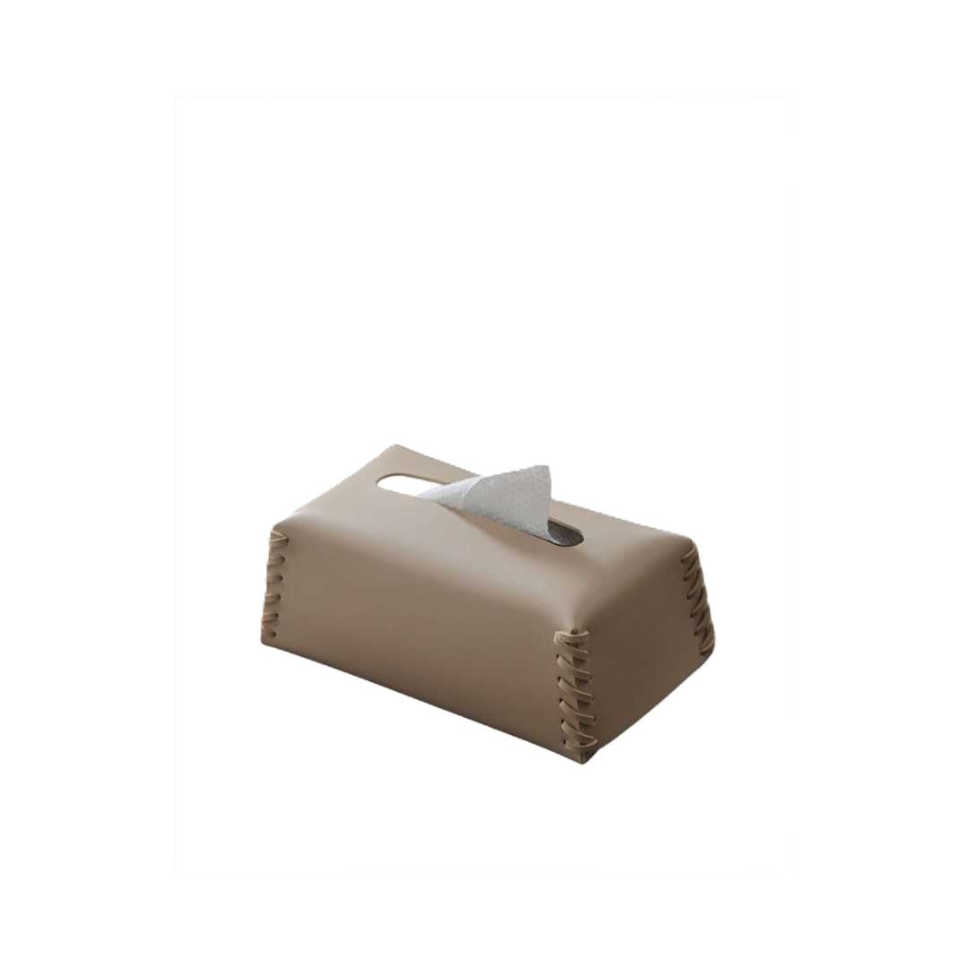 Hommfer – Boîte à Mouchoirs de Luxe en Cuir Tressé - Hommfer