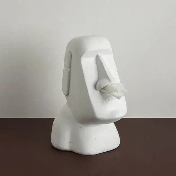 Hommfer – Boîte à Mouchoirs Sculpturale Elégante Inspirée des Moaï - Hommfer
