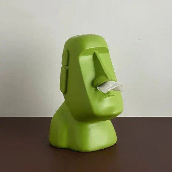 Hommfer – Boîte à Mouchoirs Sculpturale Elégante Inspirée des Moaï - Hommfer