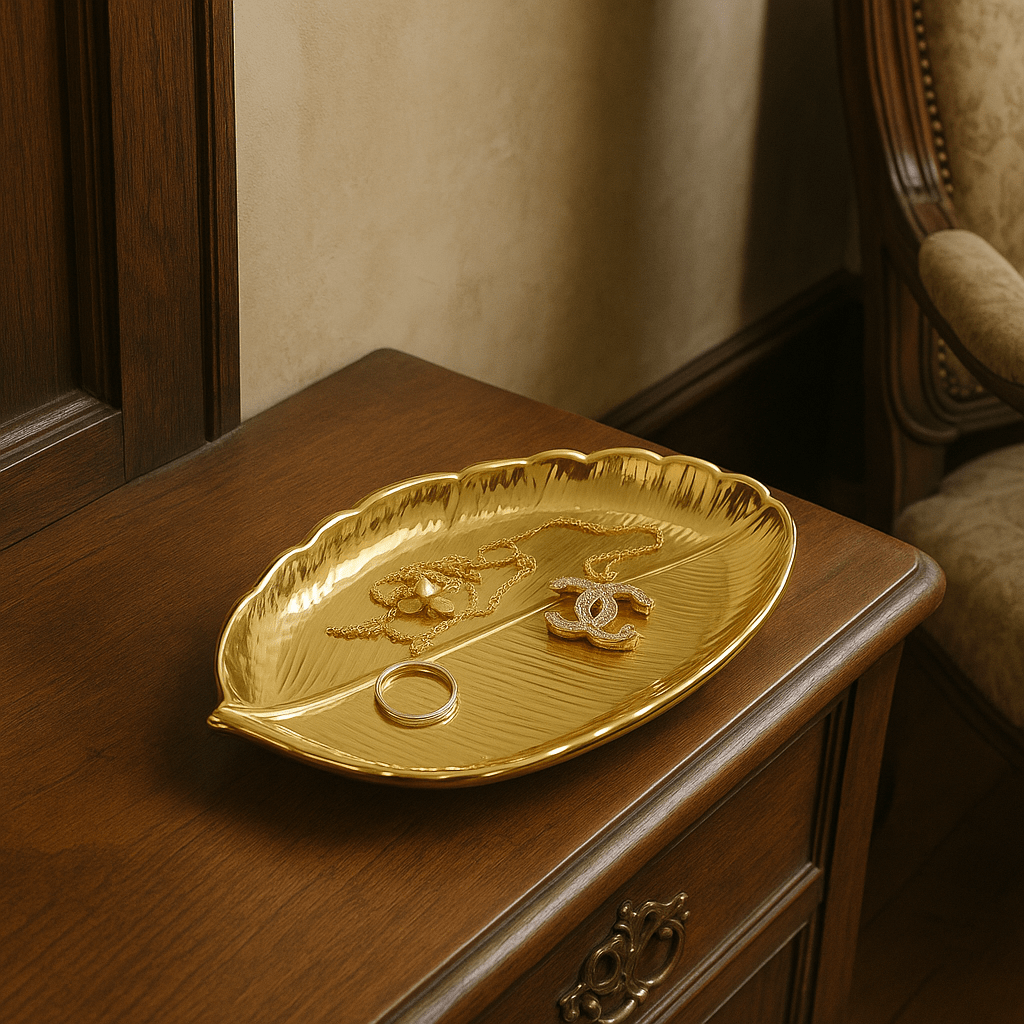 Hommfer – Boîte de Rangement en Céramique Dorée Lova - Hommfer