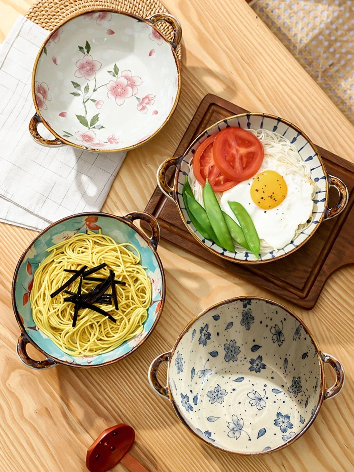 Hommfer – Bols à Nouilles Japonisants Azalea en Céramique - Hommfer