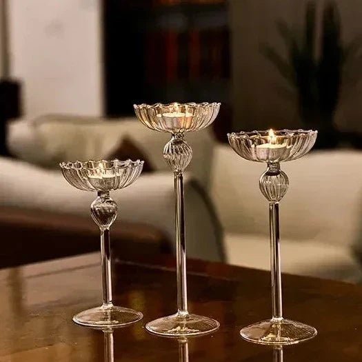 Hommfer – Bougeoirs en Verre Transparent Chic et Moderne - Hommfer
