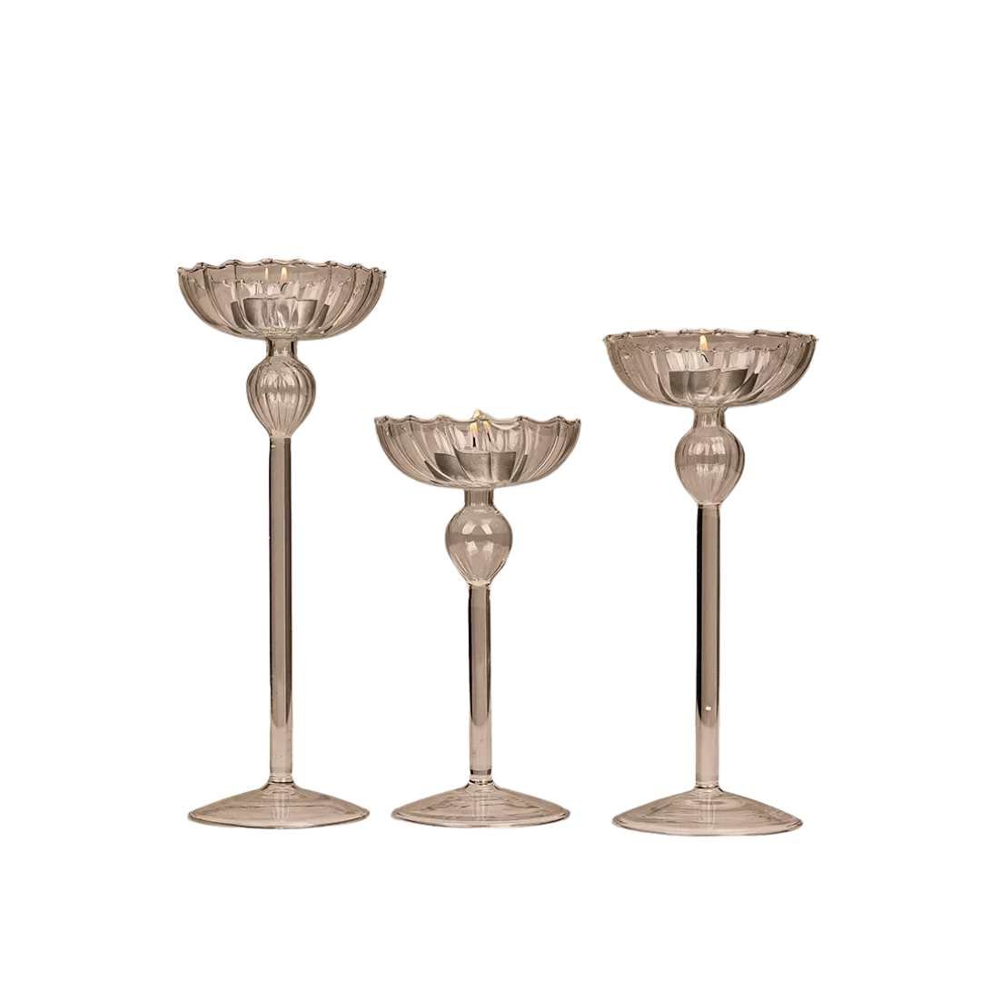 Hommfer – Bougeoirs en Verre Transparent Chic et Moderne - Hommfer