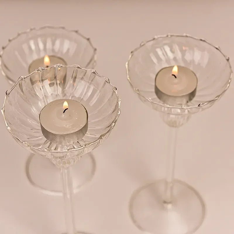 Hommfer – Bougeoirs en Verre Transparent Chic et Moderne - Hommfer