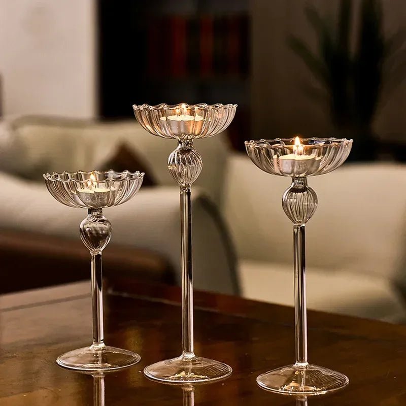 Hommfer – Bougeoirs en Verre Transparent Chic et Moderne - Hommfer