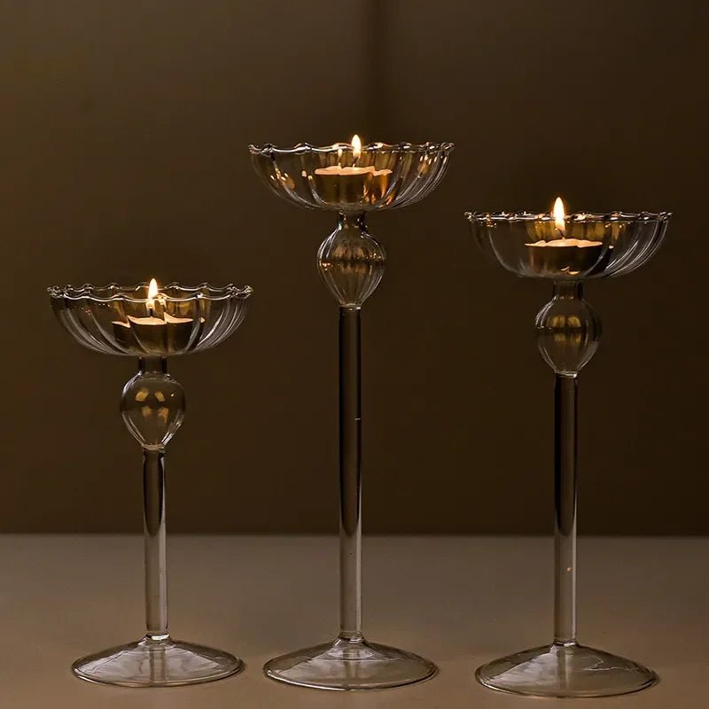 Hommfer – Bougeoirs en Verre Transparent Chic et Moderne - Hommfer