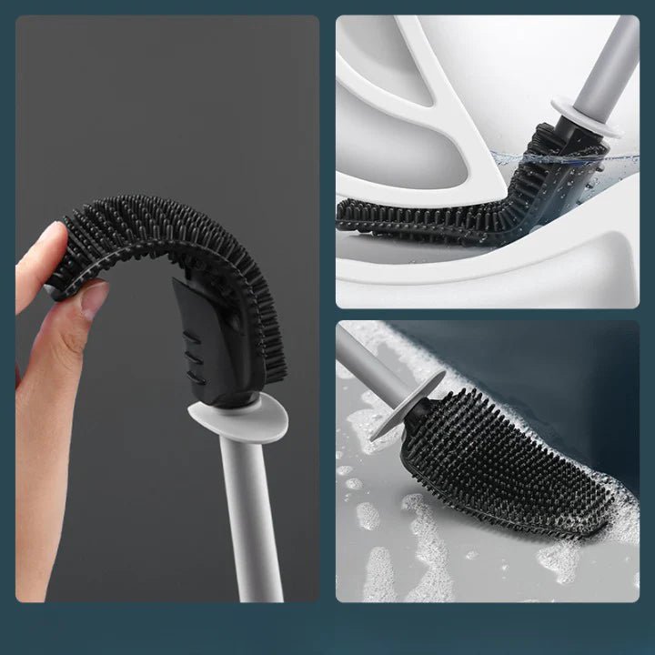 Hommfer – Brosse de Toilette en Silicone avec Égouttage Intégré - Hommfer