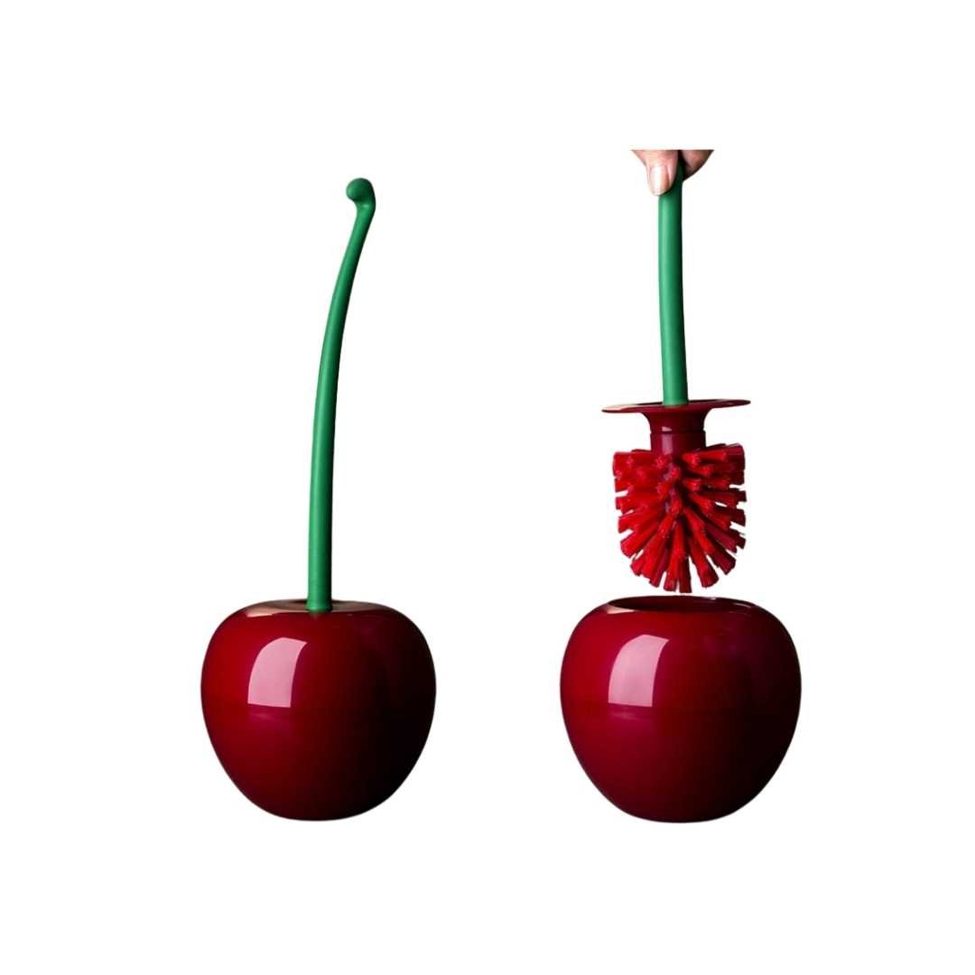 Hommfer – Brosse de Toilette Nordique Cerise avec Support Élégant - Hommfer