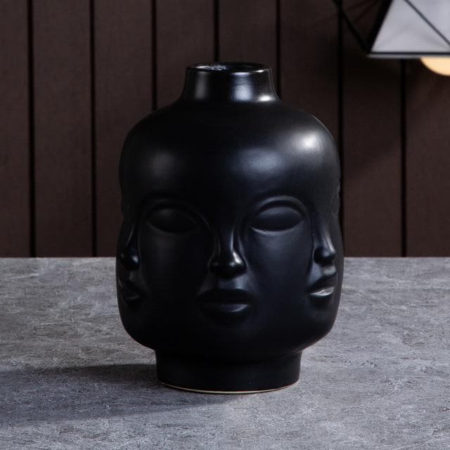 Hommfer – Cache - pots et Vases Visage en Céramique Artistique pour Salon - Hommfer