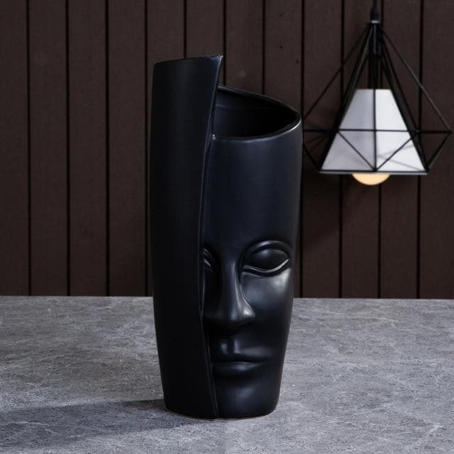 Hommfer – Cache - pots et Vases Visage en Céramique Artistique pour Salon - Hommfer