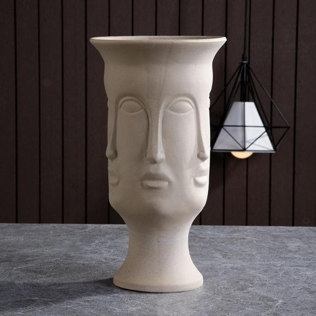 Hommfer – Cache - pots et Vases Visage en Céramique Artistique pour Salon - Hommfer
