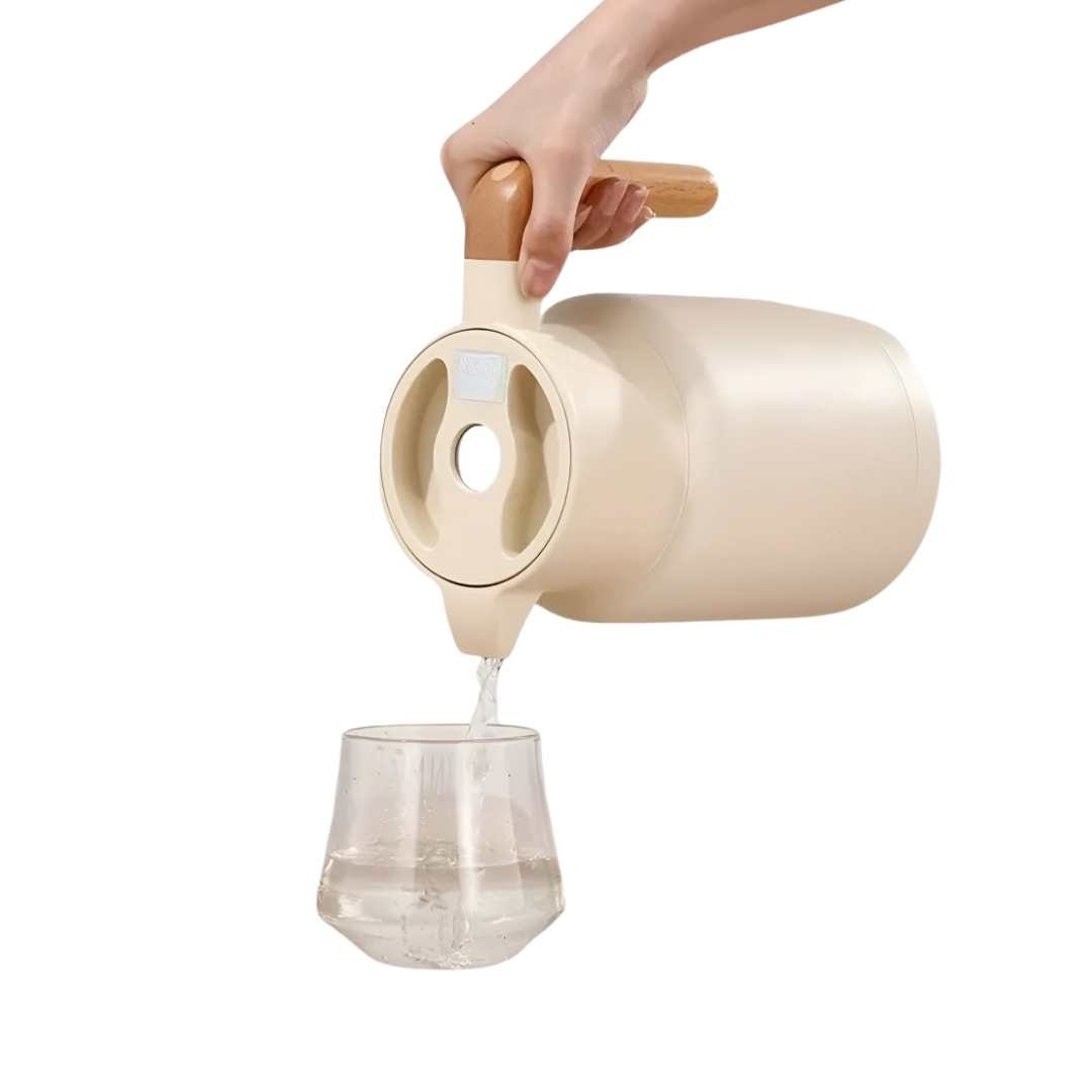 Hommfer – Carafe Isotherme avec Poignée en Bois - Hommfer