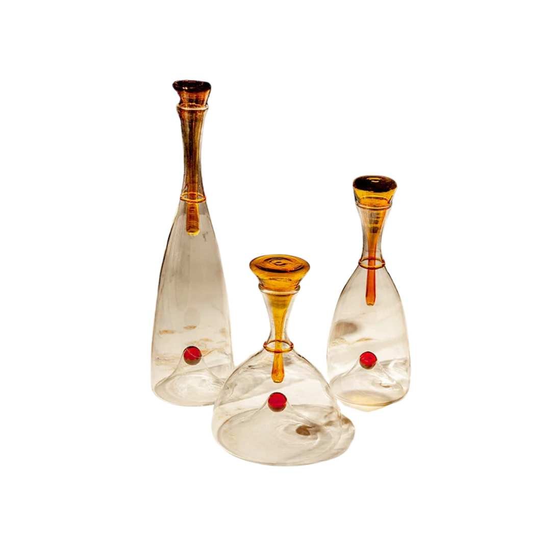Hommfer – Carafe soufflée à la main avec bouchon décoratif - Hommfer
