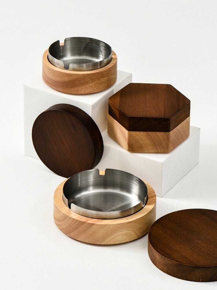 Hommfer – Cendrier en Bois Bicolore - Hommfer