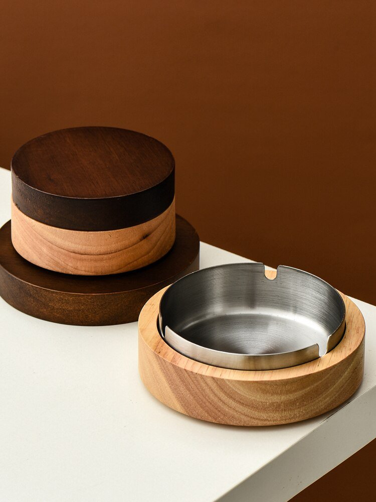 Hommfer – Cendrier en Bois Bicolore - Hommfer