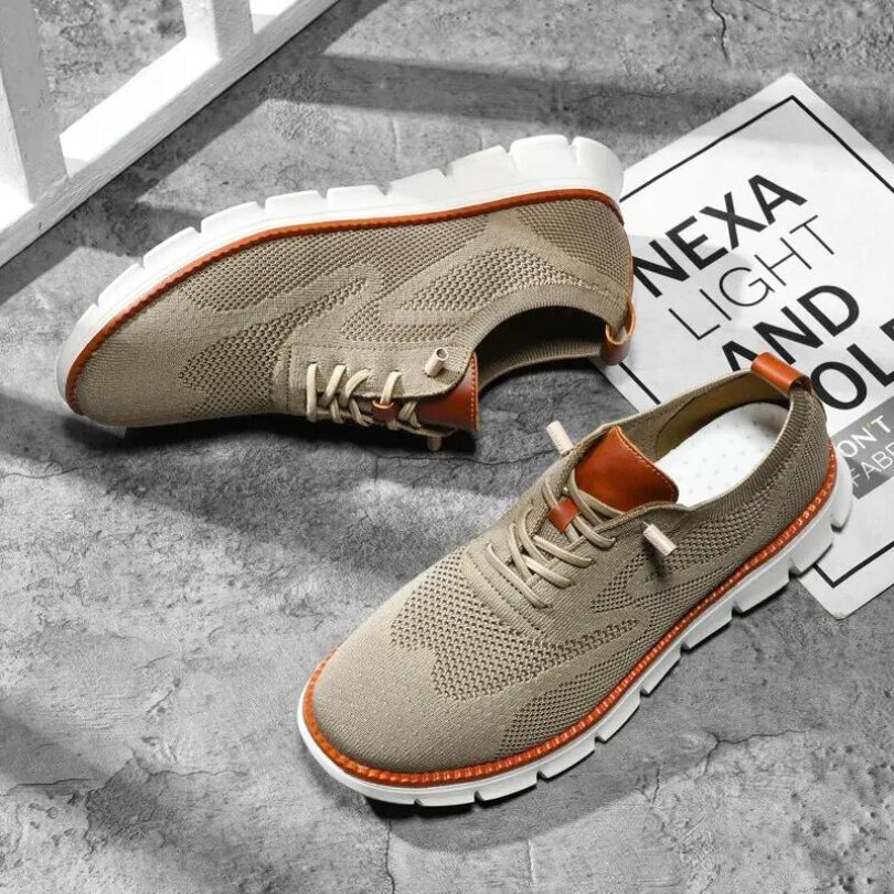 Hommfer - Chaussures Homme Flexeno en Maille Respirante avec Semelles Amortissantes pour un Confort Toute la Journée - Hommfer