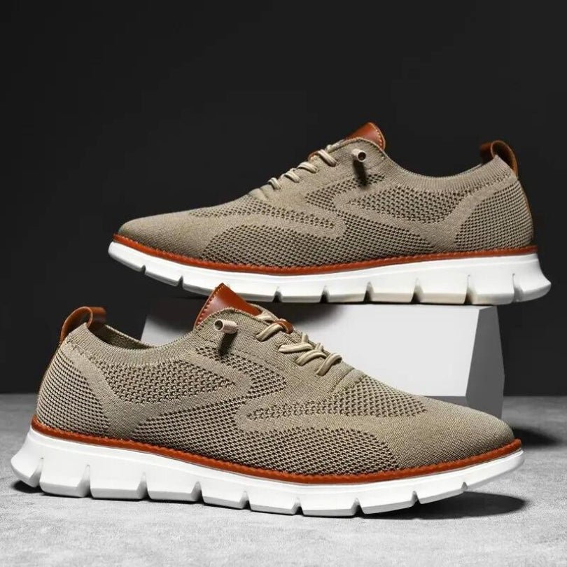 Hommfer - Chaussures Homme Flexeno en Maille Respirante avec Semelles Amortissantes pour un Confort Toute la Journée - Hommfer