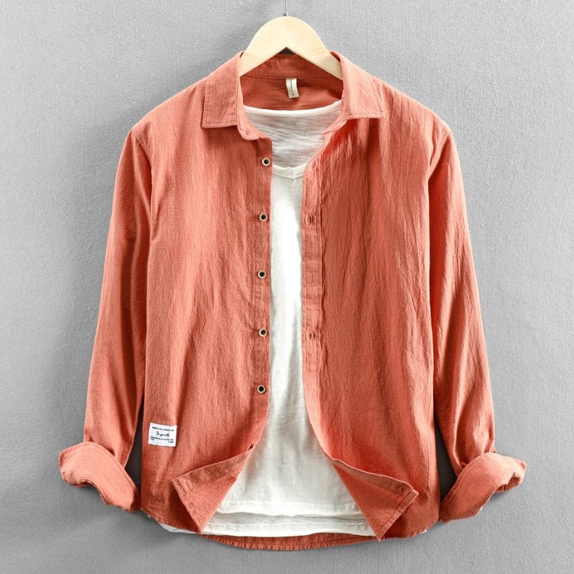 Hommfer - Chemise Tono en Lin et Coton - Style Japonais Raffiné - Hommfer