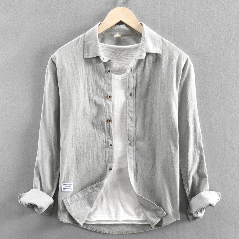 Hommfer - Chemise Tono en Lin et Coton - Style Japonais Raffiné - Hommfer