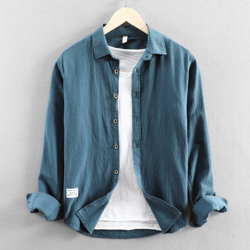 Hommfer - Chemise Tono en Lin et Coton - Style Japonais Raffiné - Hommfer