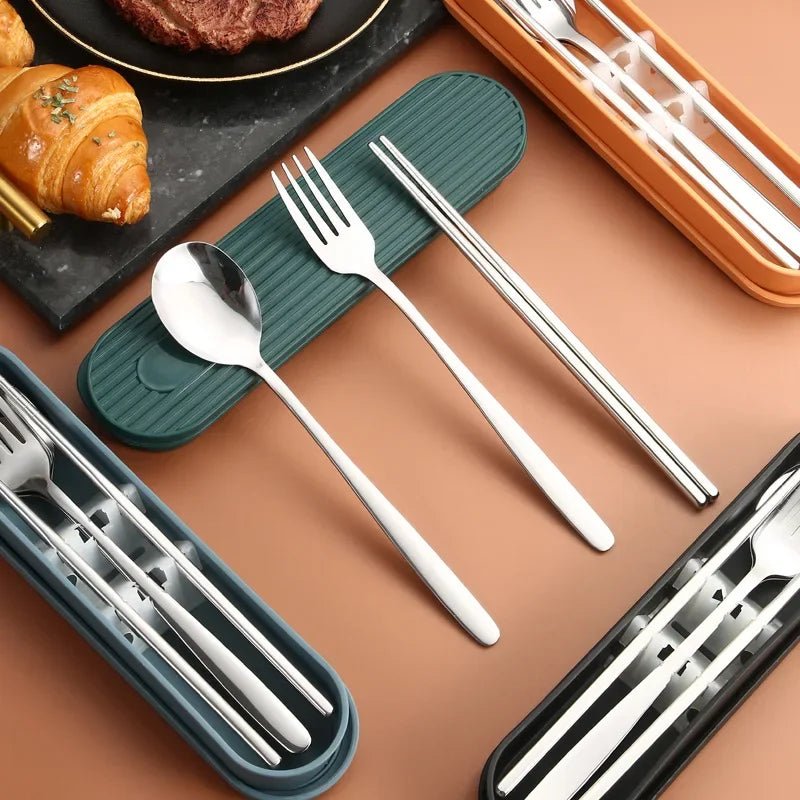 Hommfer – Coffret de Couverts en Acier Inoxydable 3 Pièces avec Boîte - Hommfer