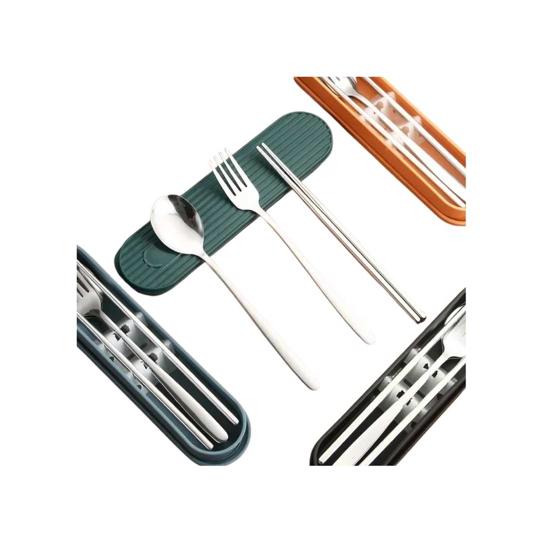 Hommfer – Coffret de Couverts en Acier Inoxydable 3 Pièces avec Boîte - Hommfer