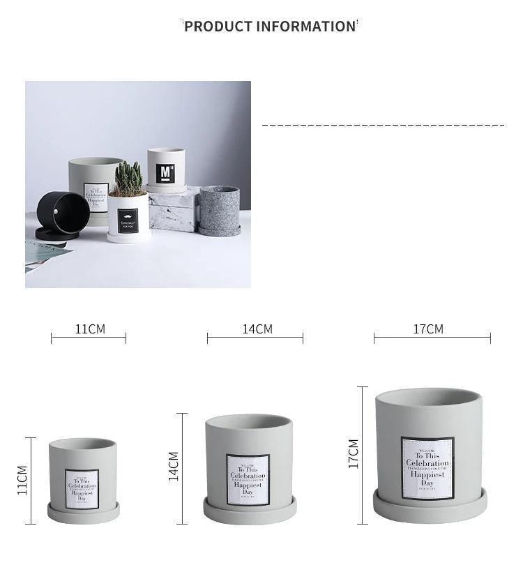 Hommfer - Collection de Cache - Pots en Céramique Style Nordique - Hommfer