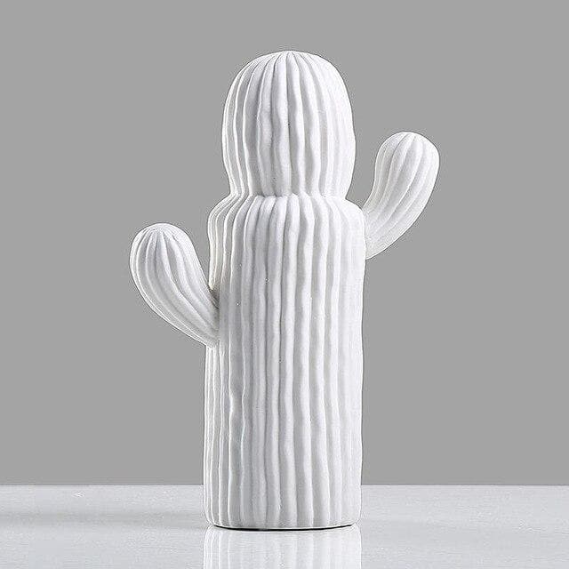 Hommfer – Collection de Cactus en Porcelaine Blanche - Hommfer