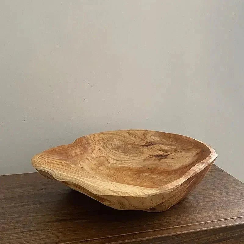 Hommfer – Coupe à Fruits en Bois Naturel Sculpté - Hommfer