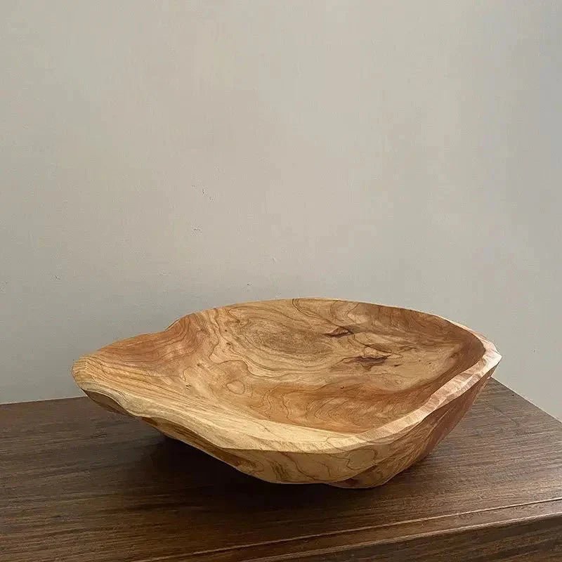 Hommfer – Coupe à Fruits en Bois Naturel Sculpté - Hommfer