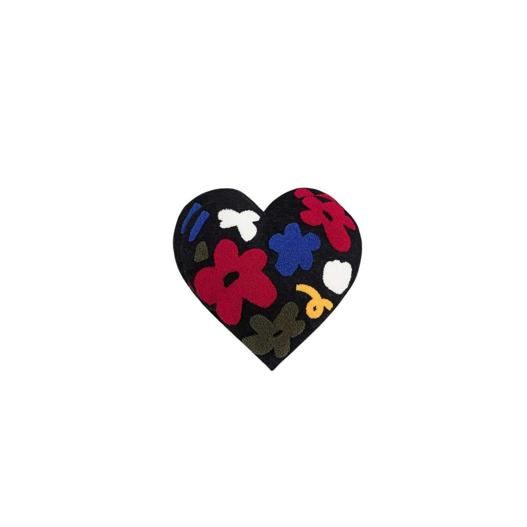 Hommfer – Coussin Brodé en Velours avec Motif Cœur Floral - Hommfer