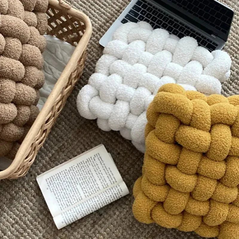 Hommfer – Coussin Nœud Nordique Coloré et Doux - Hommfer