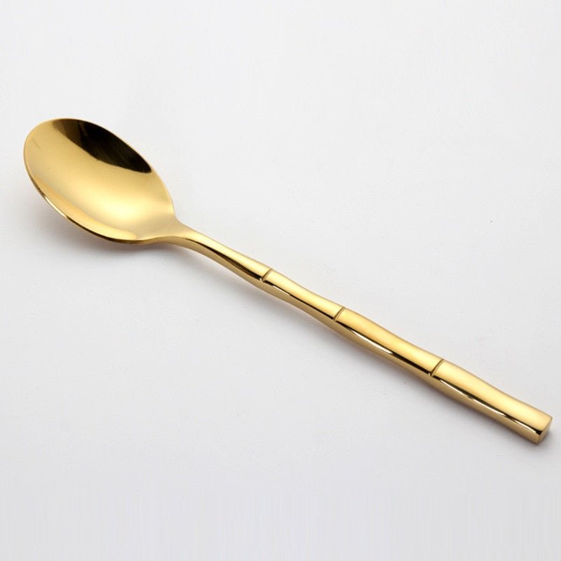 Hommfer – Couverts en Acier Inoxydable à Manche Bambou - Hommfer