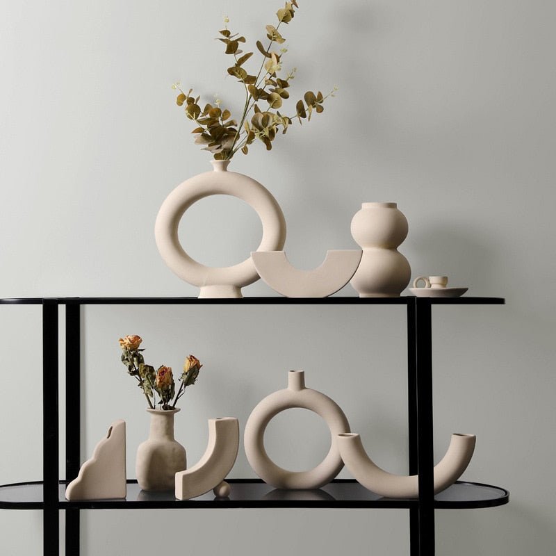 Hommfer – Décor Céramique Taupe et Bougeoirs Modernes - Hommfer
