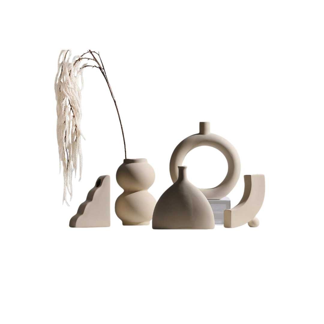 Hommfer – Décor Céramique Taupe et Bougeoirs Modernes - Hommfer