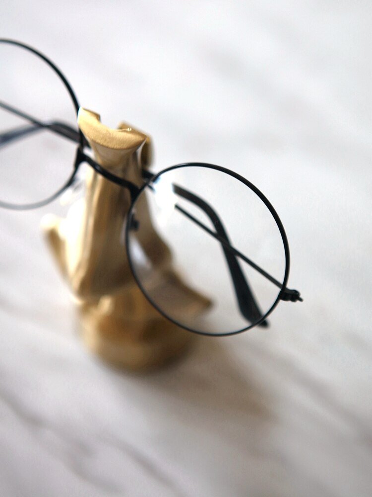 Hommfer – Décoration Métallique Dorée Forme Nez et Lunettes Oppa - Hommfer