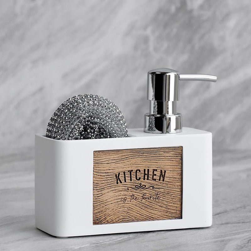 Hommfer – Distributeur de Savon Élégant avec Support Pratique pour Éponge - Hommfer