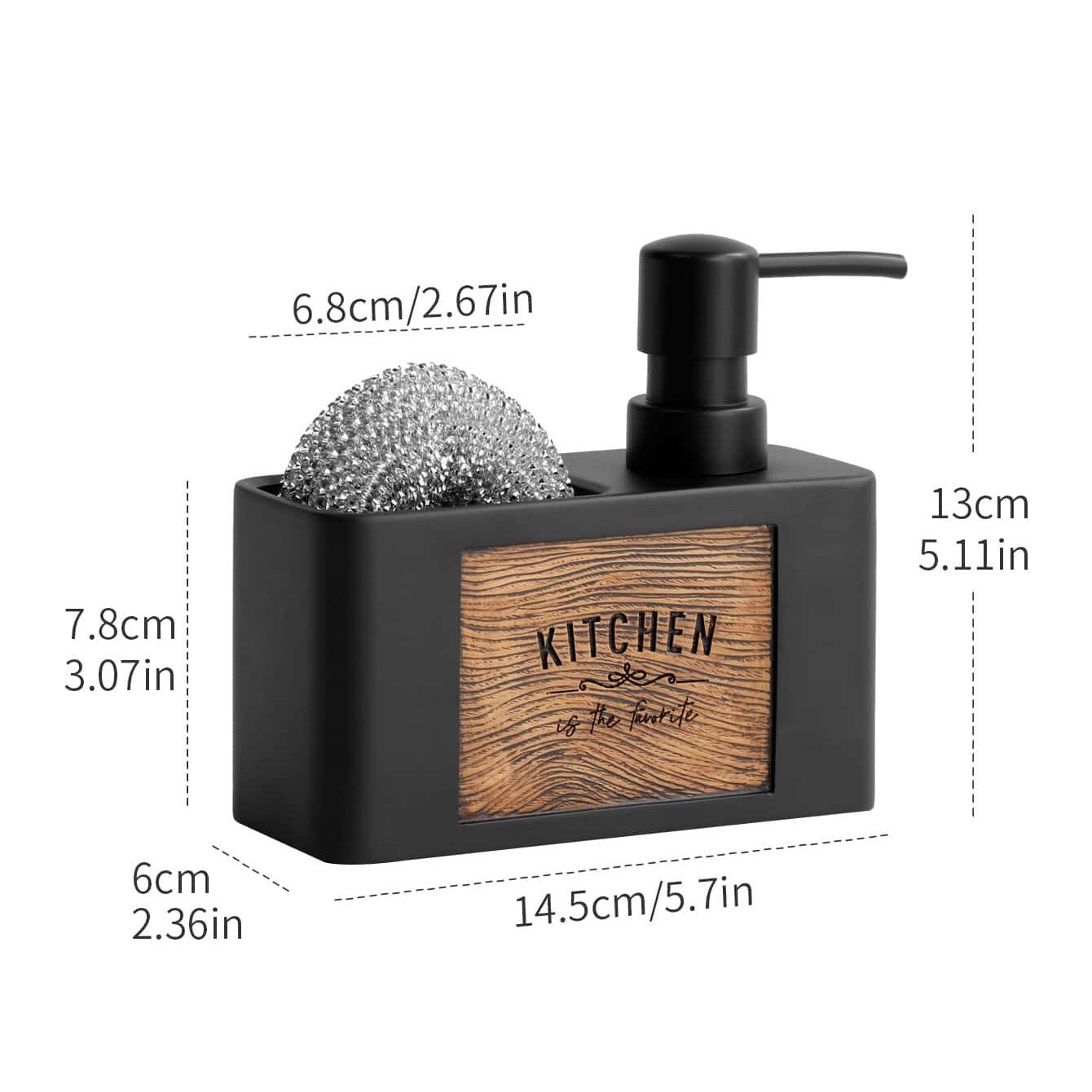 Hommfer – Distributeur de Savon Élégant avec Support Pratique pour Éponge - Hommfer