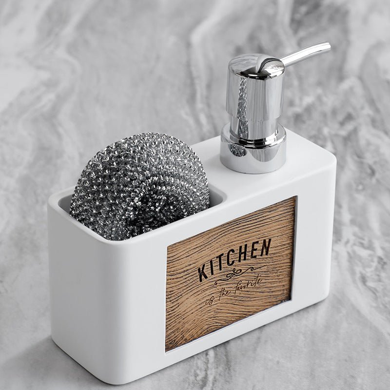 Hommfer – Distributeur de Savon Élégant avec Support Pratique pour Éponge - Hommfer