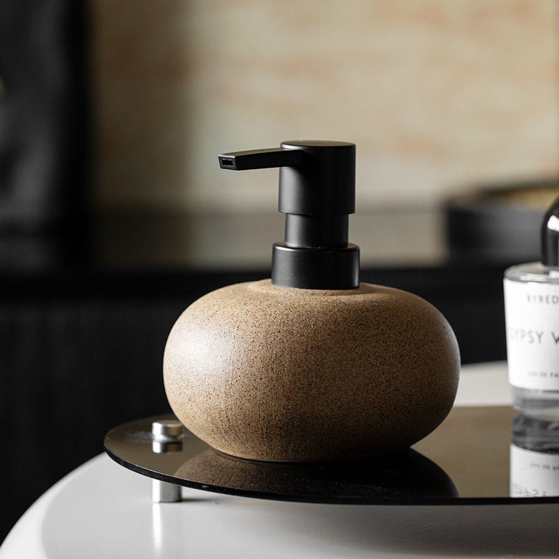 Hommfer – Distributeur de savon élégant en céramique blanche pour salle de bain - Hommfer