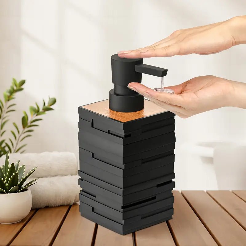Hommfer – Distributeur de Savon Élégant en Noir Mat - Hommfer
