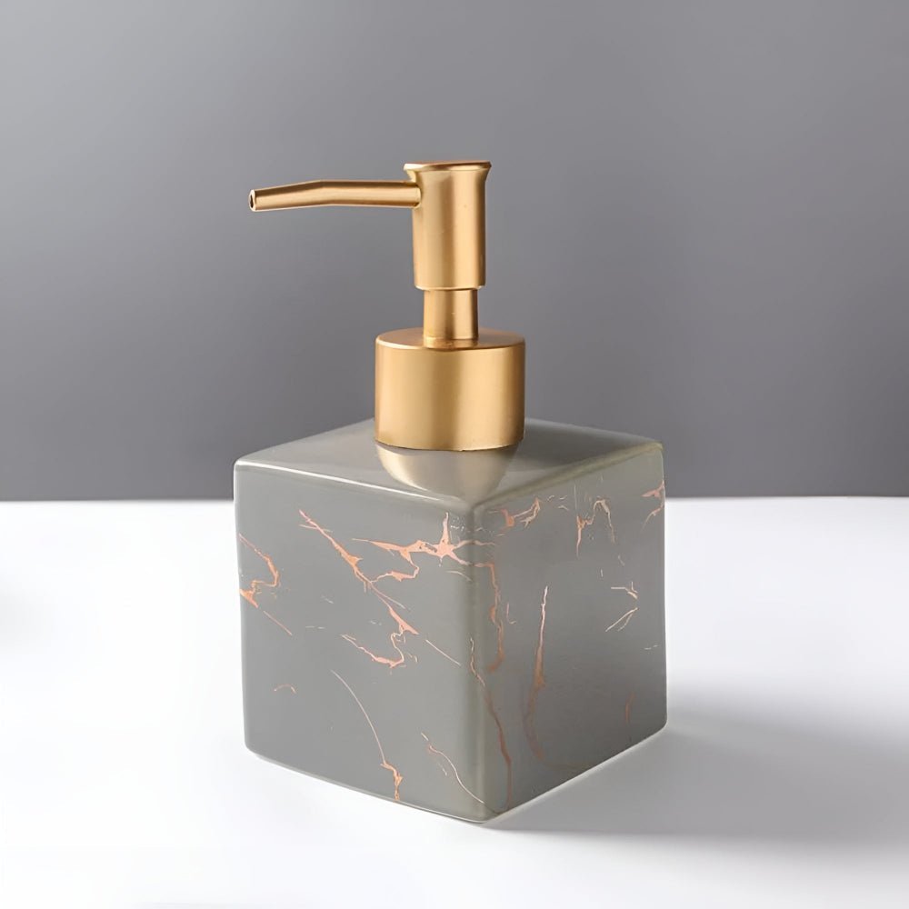 Hommfer – Distributeur de Savon en Céramique Marbrée - Hommfer