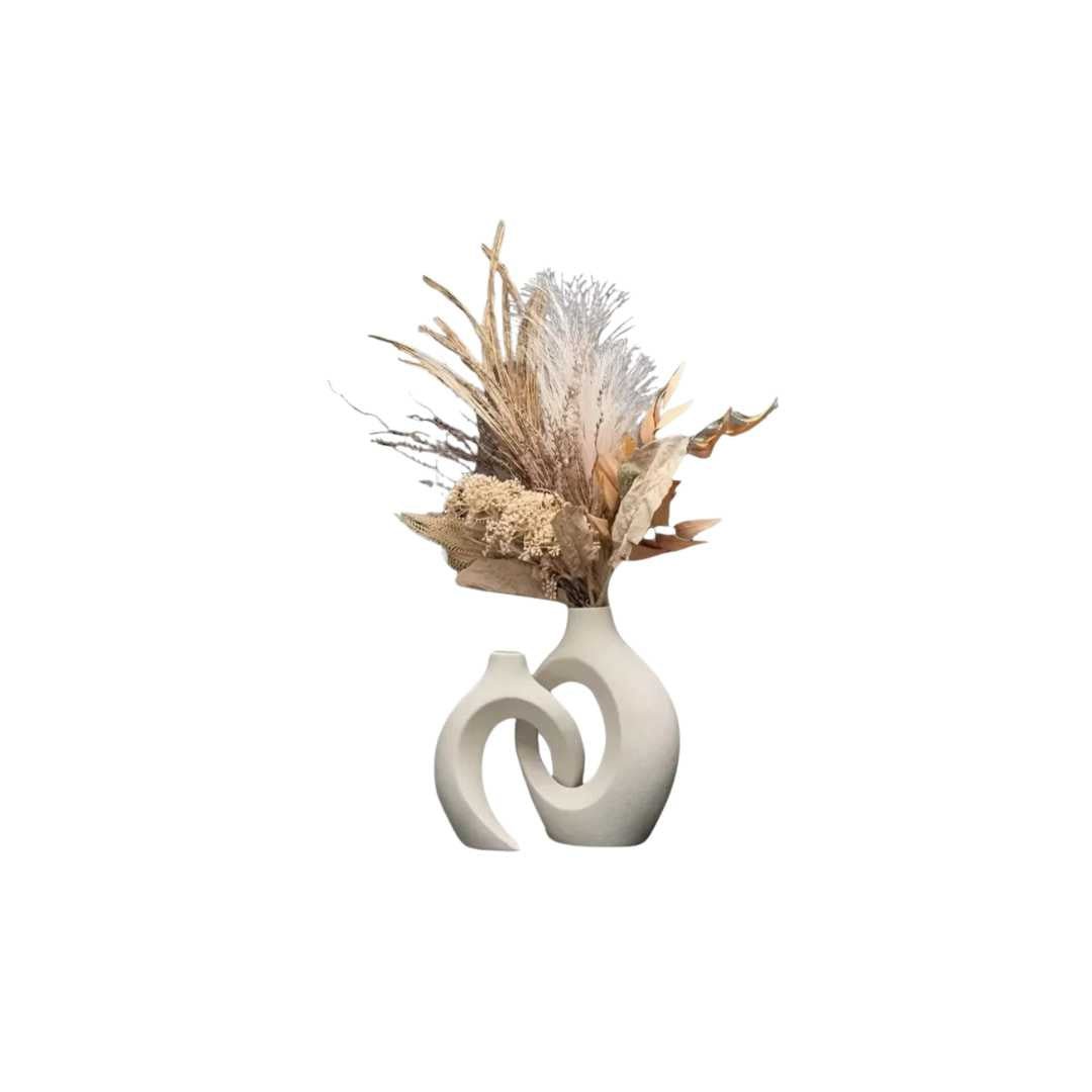 Hommfer - Duo de Vases en Céramique Abstraite Moderne - Hommfer