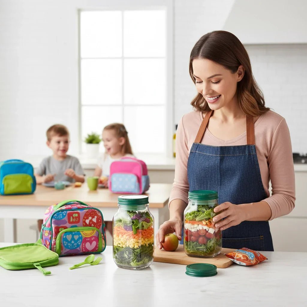 Hommfer – Élégant Bocal à Salade en Verre Transparent - Hommfer