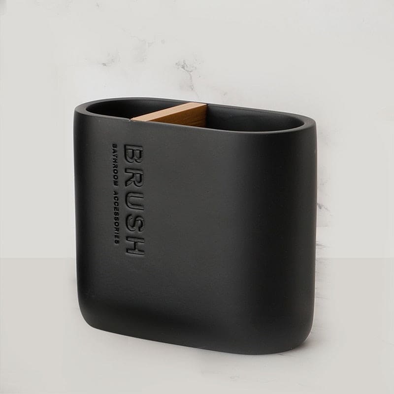 Hommfer – Ensemble d’Accessoires de Salle de Bain en Résine et Bois - Hommfer
