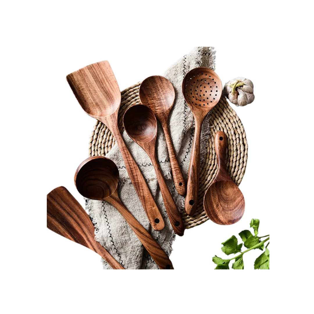 Hommfer – Ensemble de Cuisine Polyvalent en Bois d'Acacia - Hommfer